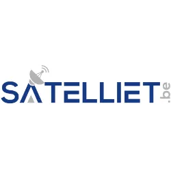 Logo van Satelliet.be met satellietschotel in de letter A